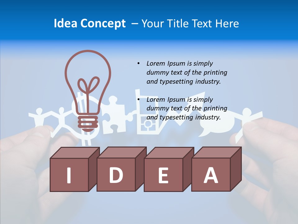 Joined Partner Puzzle PowerPoint Template