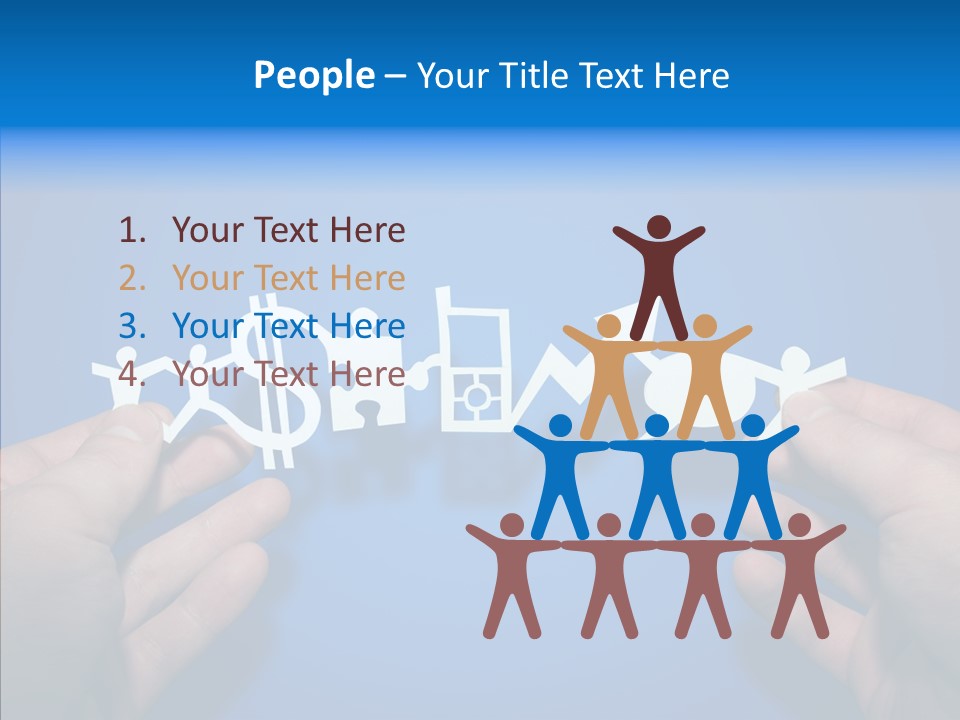 Joined Partner Puzzle PowerPoint Template