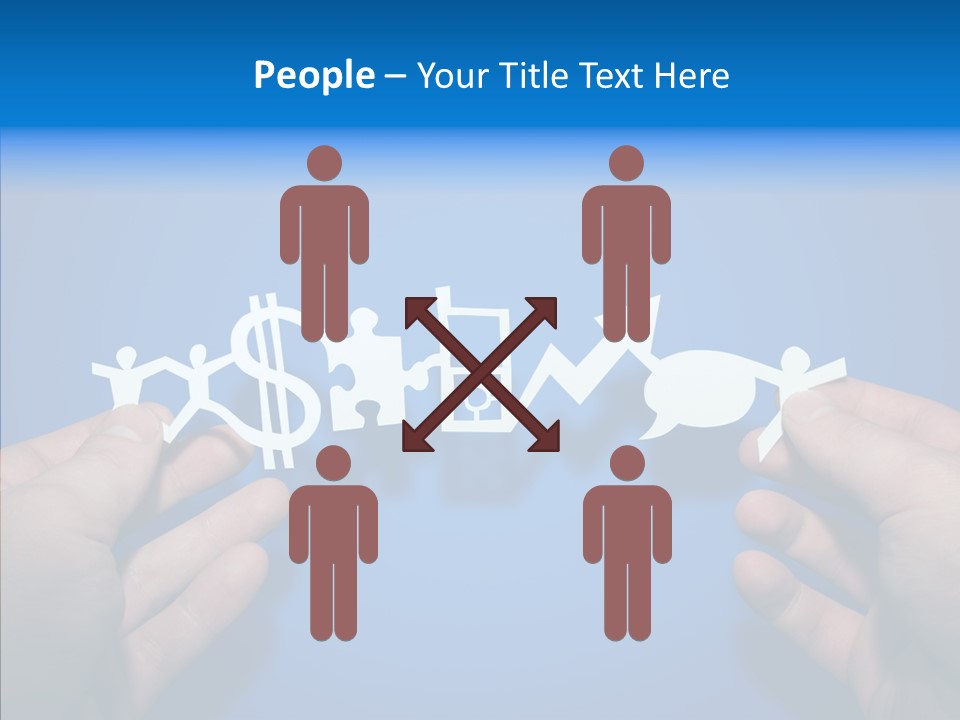 Joined Partner Puzzle PowerPoint Template