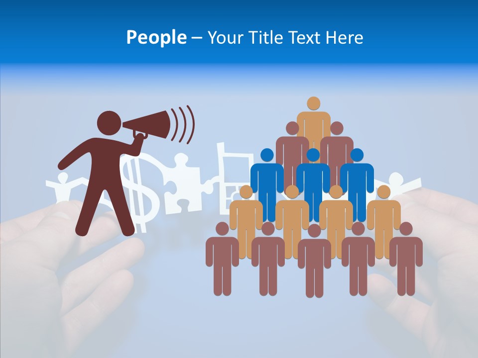 Joined Partner Puzzle PowerPoint Template