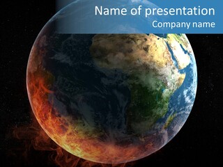 Politics Blue Heat PowerPoint Template