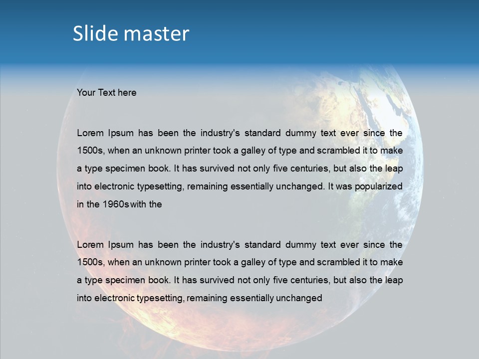 Politics Blue Heat PowerPoint Template