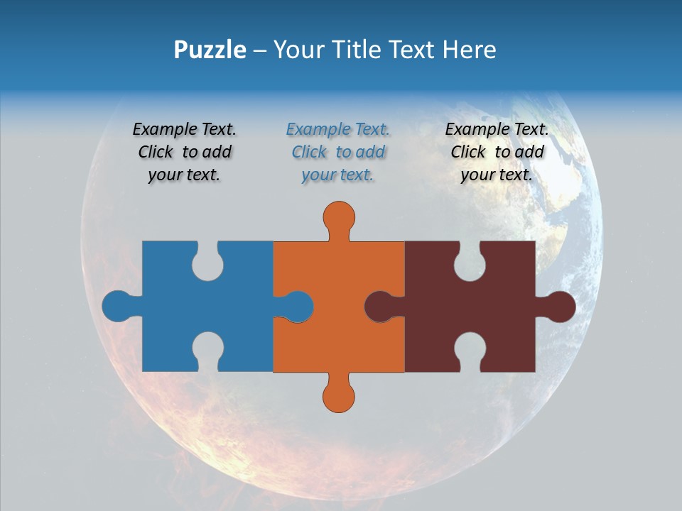 Politics Blue Heat PowerPoint Template