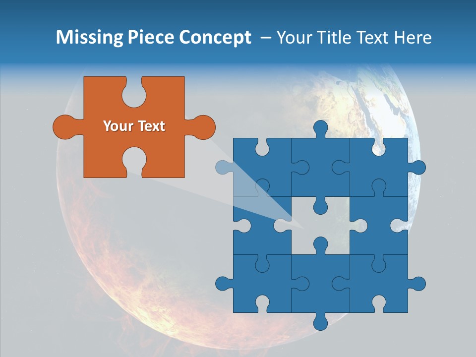 Politics Blue Heat PowerPoint Template