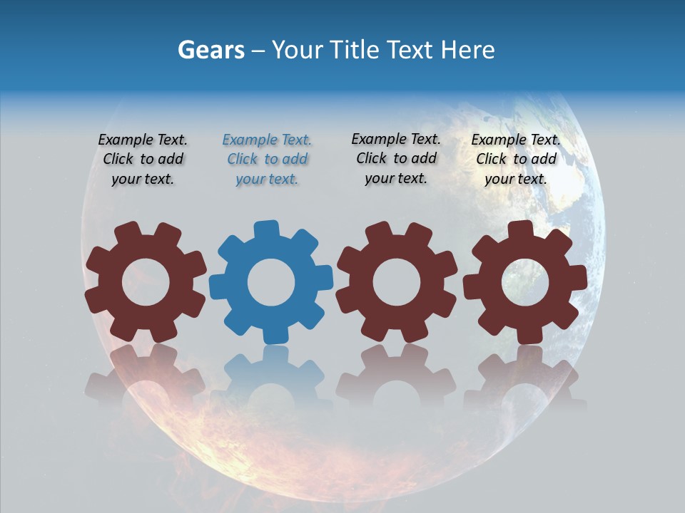 Politics Blue Heat PowerPoint Template