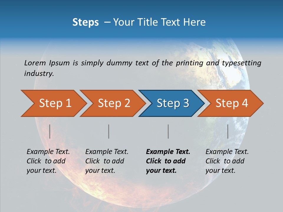 Politics Blue Heat PowerPoint Template