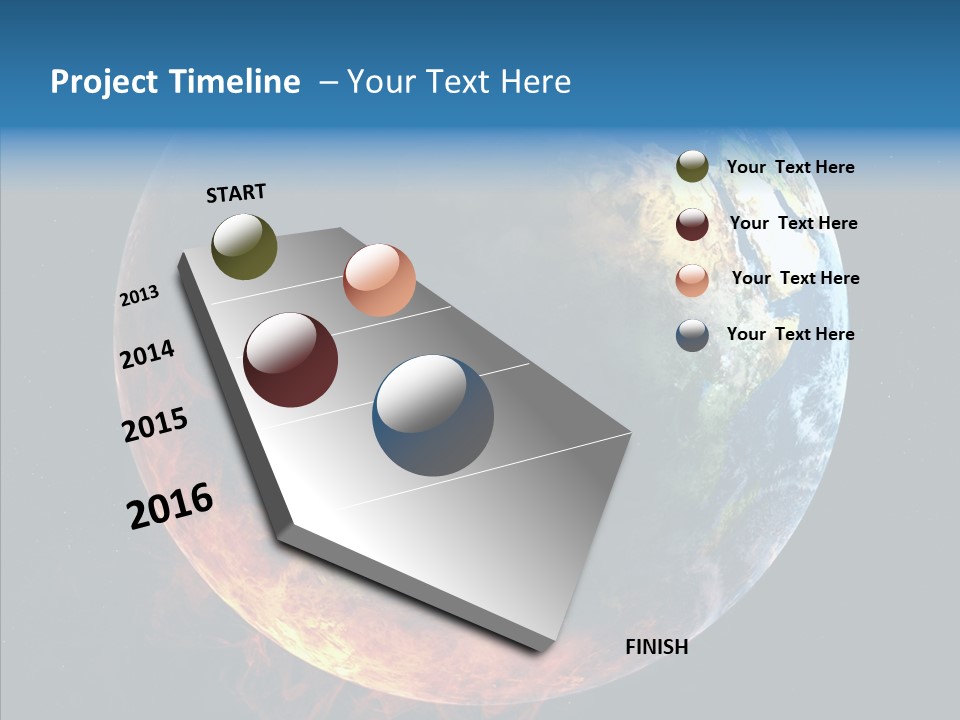 Politics Blue Heat PowerPoint Template