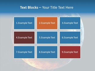 Politics Blue Heat PowerPoint Template