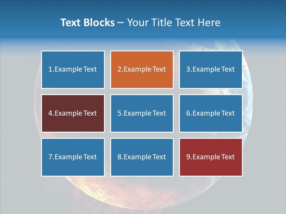 Politics Blue Heat PowerPoint Template