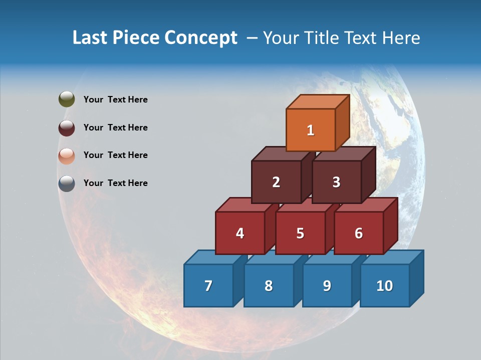 Politics Blue Heat PowerPoint Template