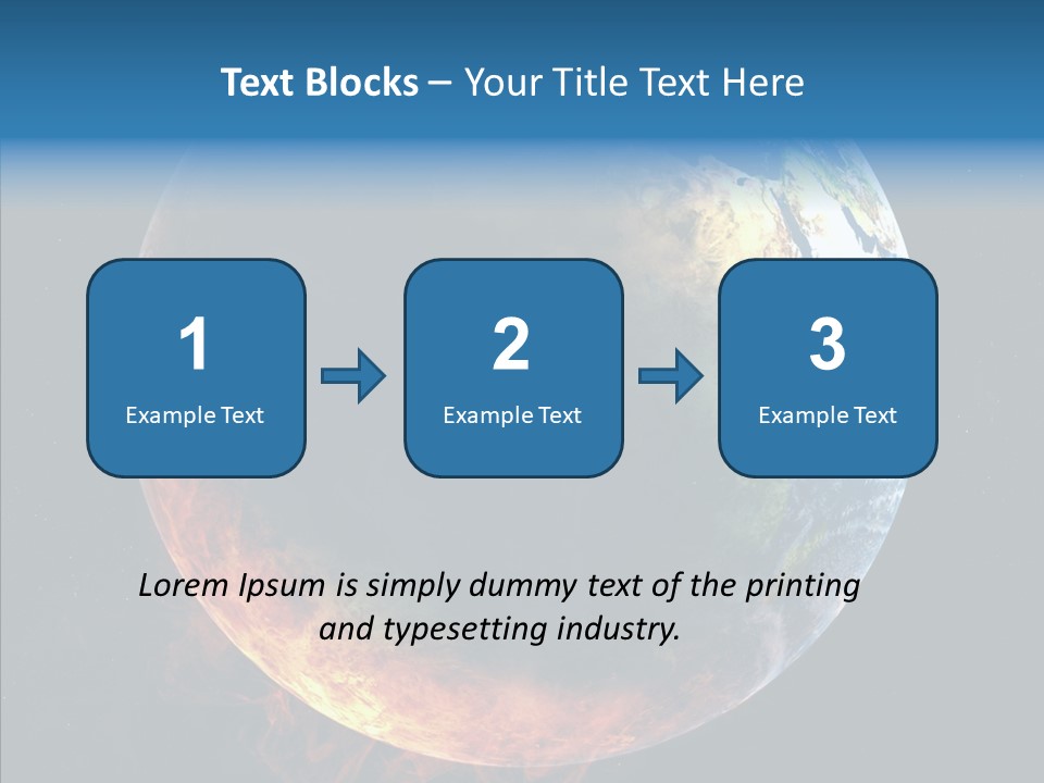 Politics Blue Heat PowerPoint Template