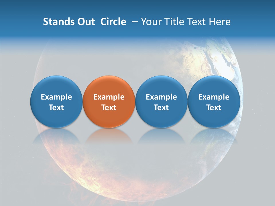 Politics Blue Heat PowerPoint Template