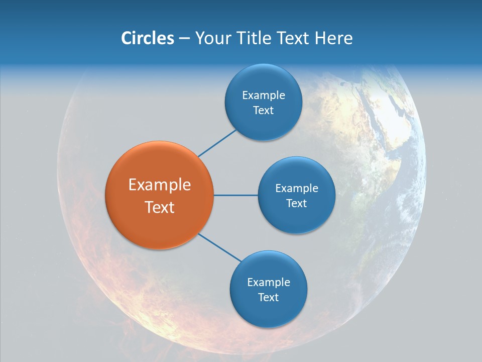 Politics Blue Heat PowerPoint Template