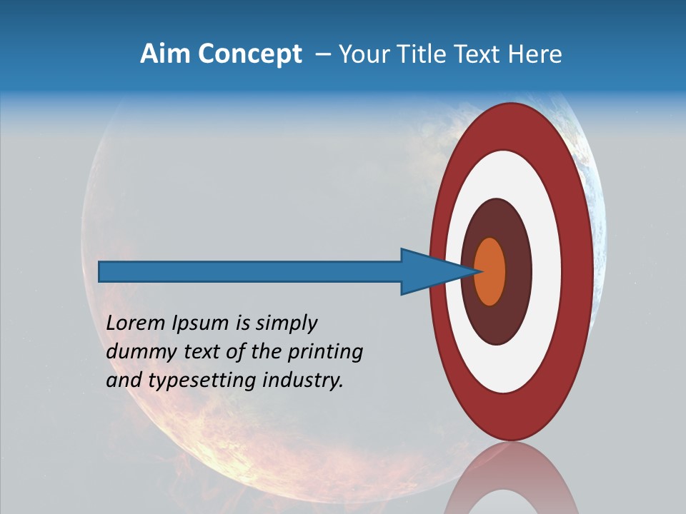 Politics Blue Heat PowerPoint Template
