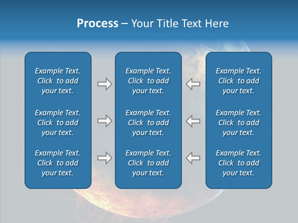 Politics Blue Heat PowerPoint Template