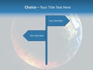 Politics Blue Heat PowerPoint Template