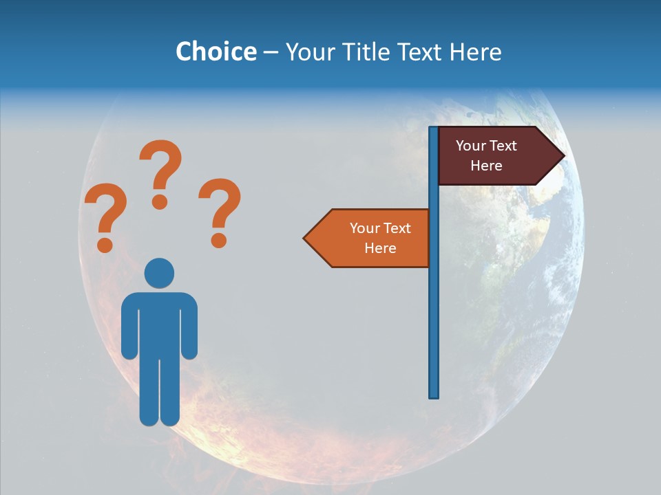 Politics Blue Heat PowerPoint Template