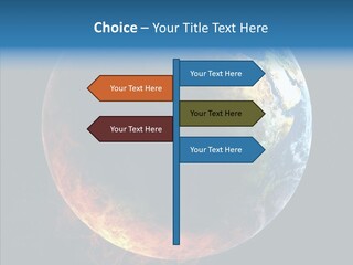 Politics Blue Heat PowerPoint Template
