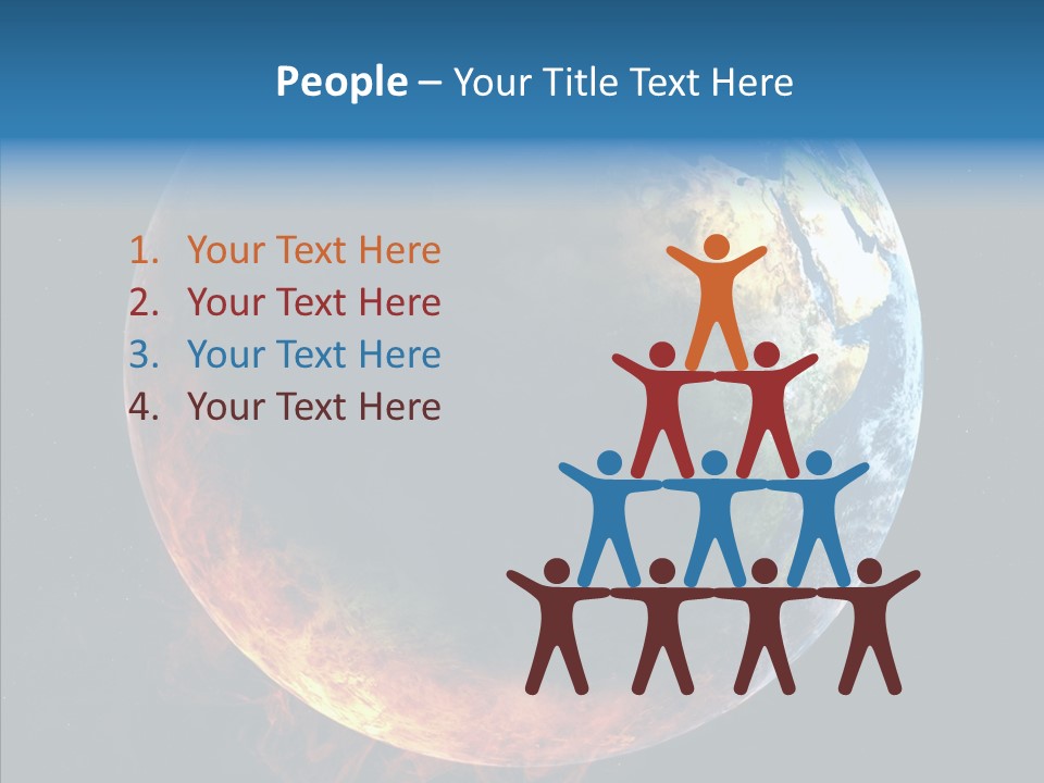 Politics Blue Heat PowerPoint Template
