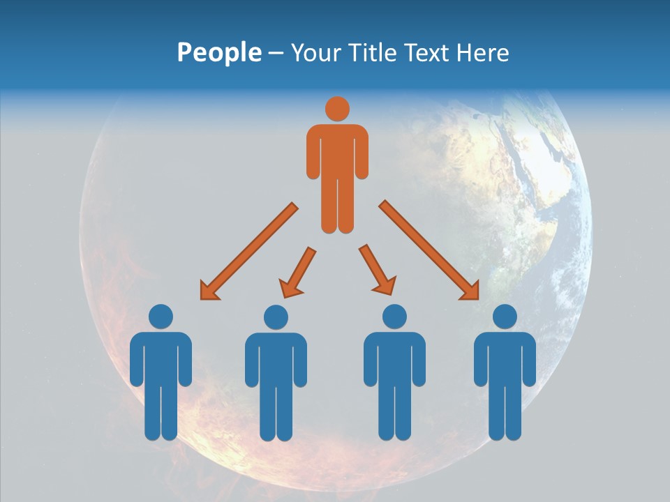 Politics Blue Heat PowerPoint Template