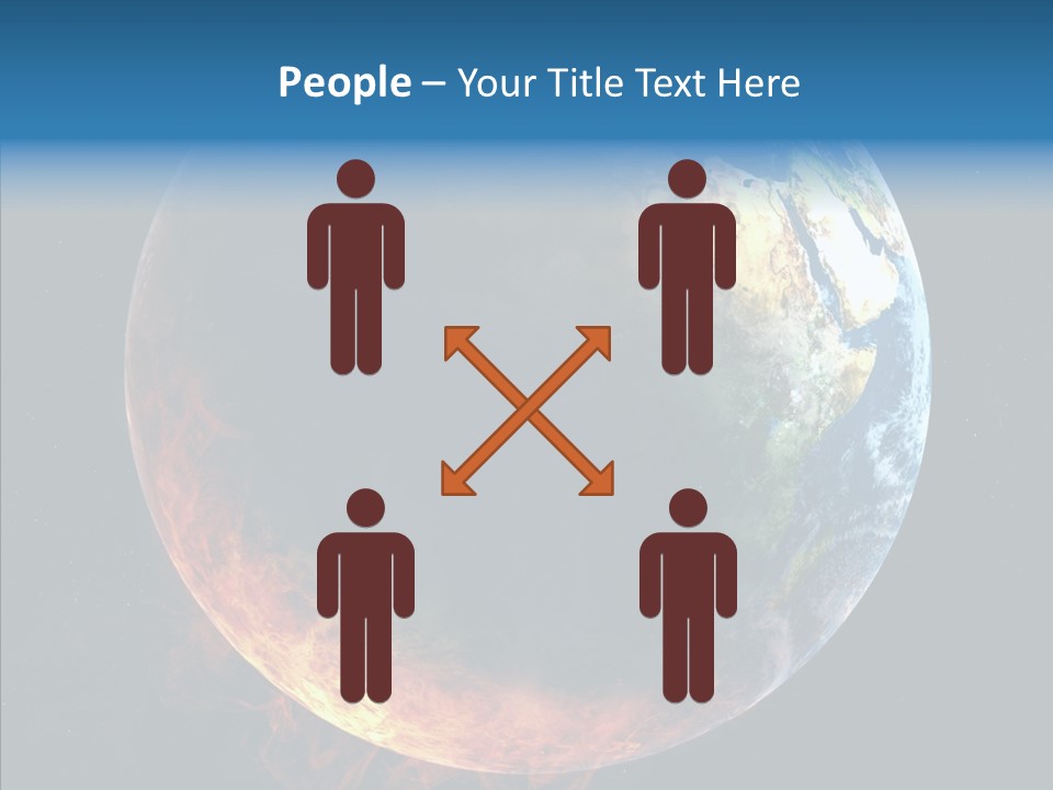 Politics Blue Heat PowerPoint Template
