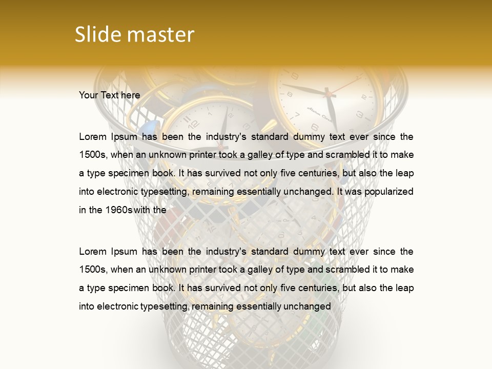 Stress Strategy Lost PowerPoint Template