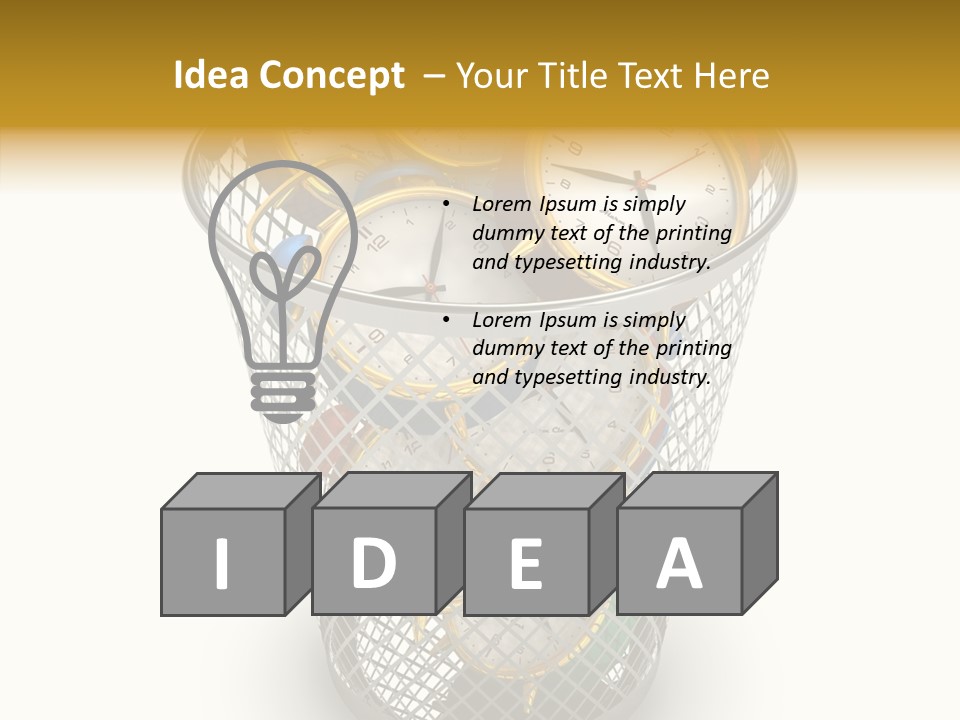 Stress Strategy Lost PowerPoint Template