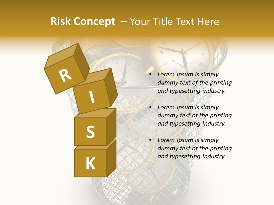 Stress Strategy Lost PowerPoint Template