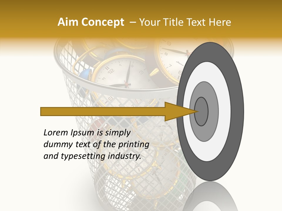 Stress Strategy Lost PowerPoint Template