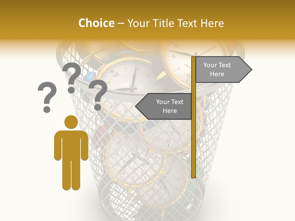 Stress Strategy Lost PowerPoint Template