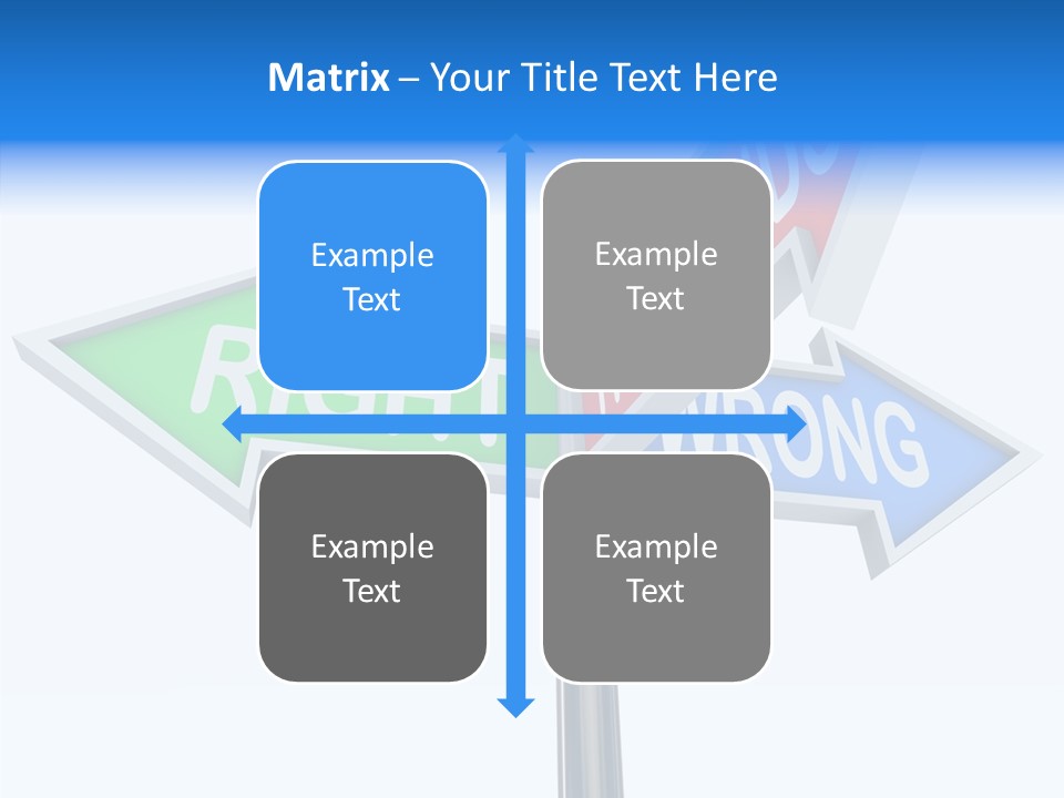 Right Symbol Communicate PowerPoint Template