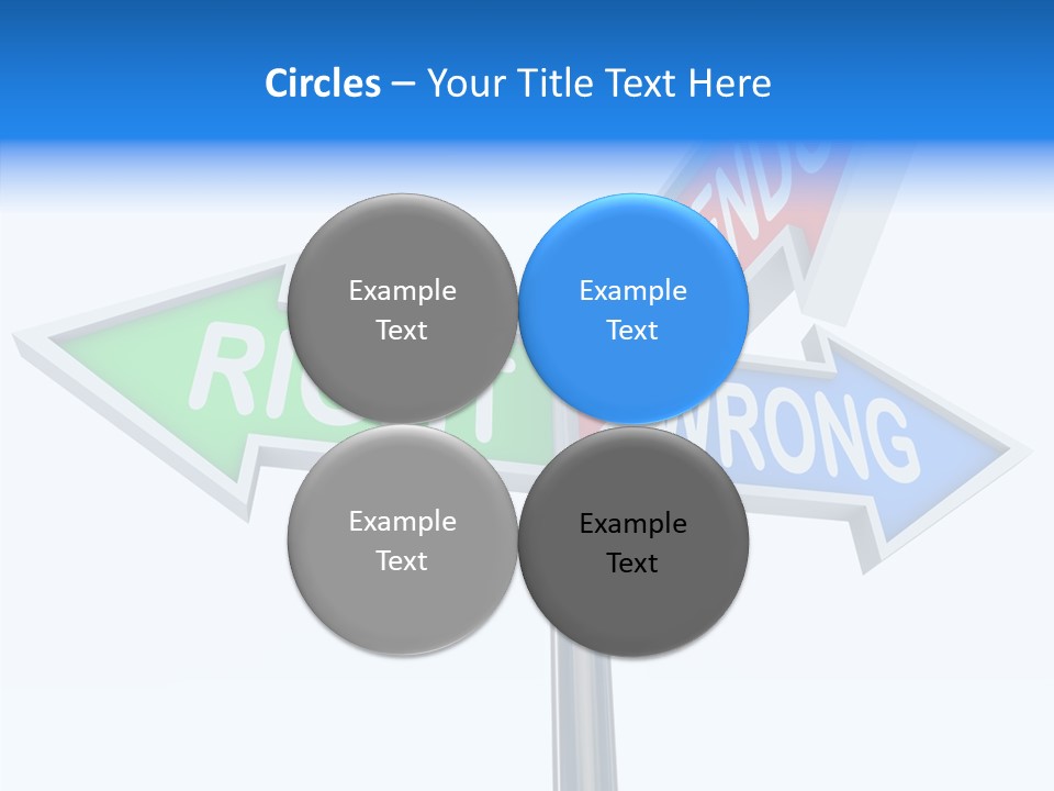 Right Symbol Communicate PowerPoint Template
