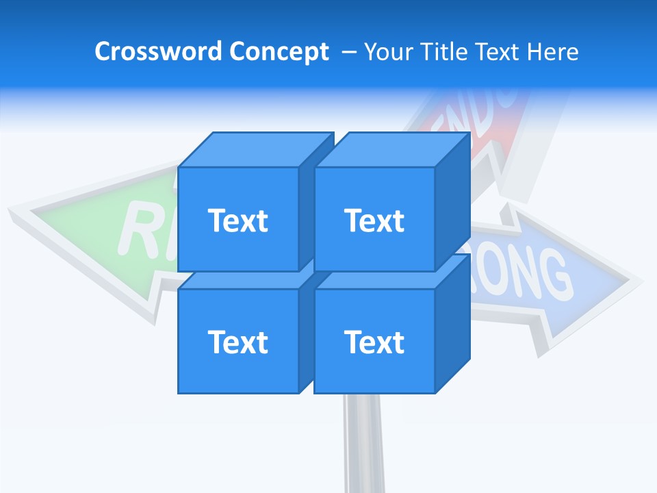 Right Symbol Communicate PowerPoint Template