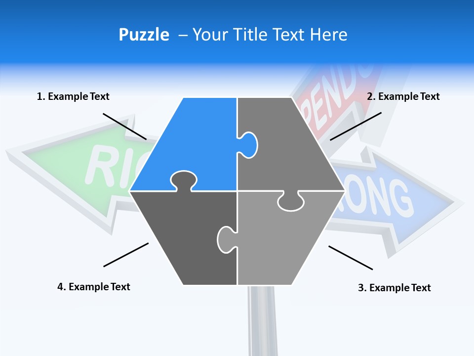 Right Symbol Communicate PowerPoint Template