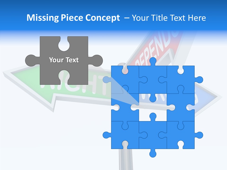 Right Symbol Communicate PowerPoint Template