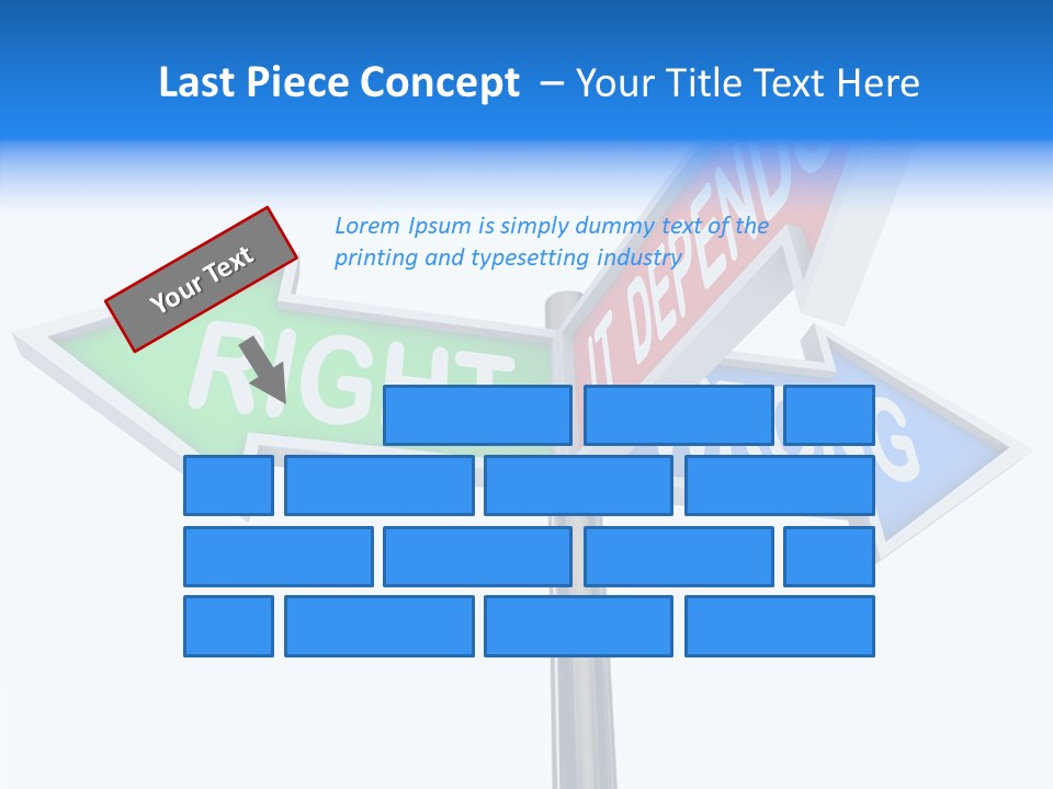 Right Symbol Communicate PowerPoint Template