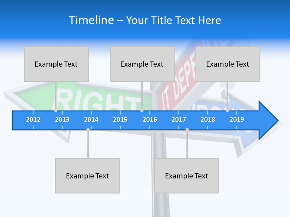 Right Symbol Communicate PowerPoint Template