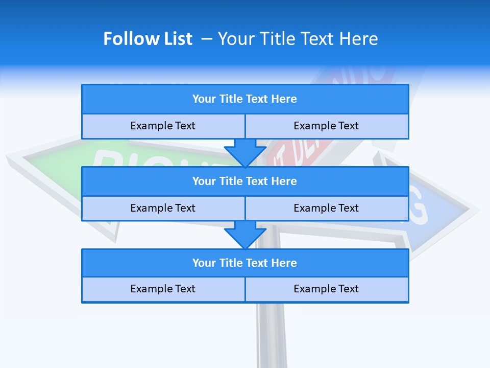 Right Symbol Communicate PowerPoint Template