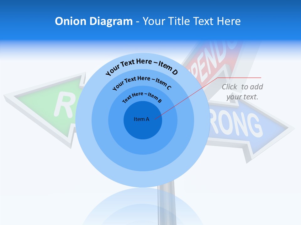 Right Symbol Communicate PowerPoint Template