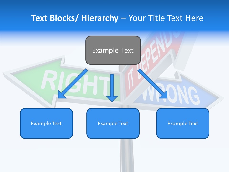 Right Symbol Communicate PowerPoint Template