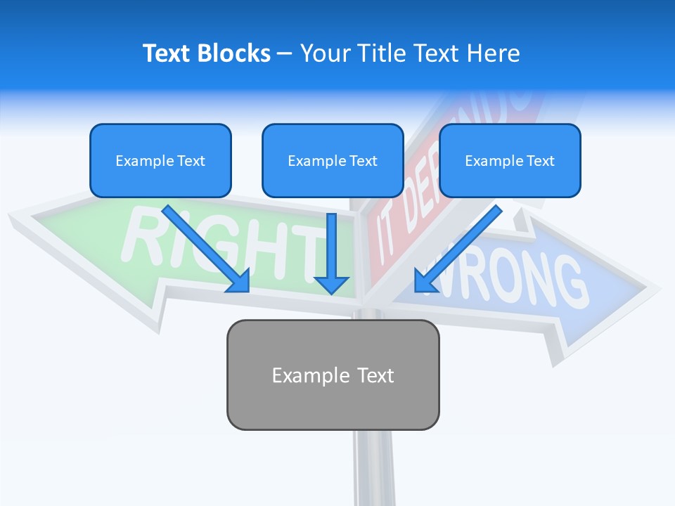 Right Symbol Communicate PowerPoint Template
