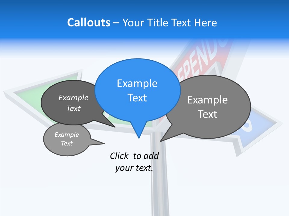 Right Symbol Communicate PowerPoint Template