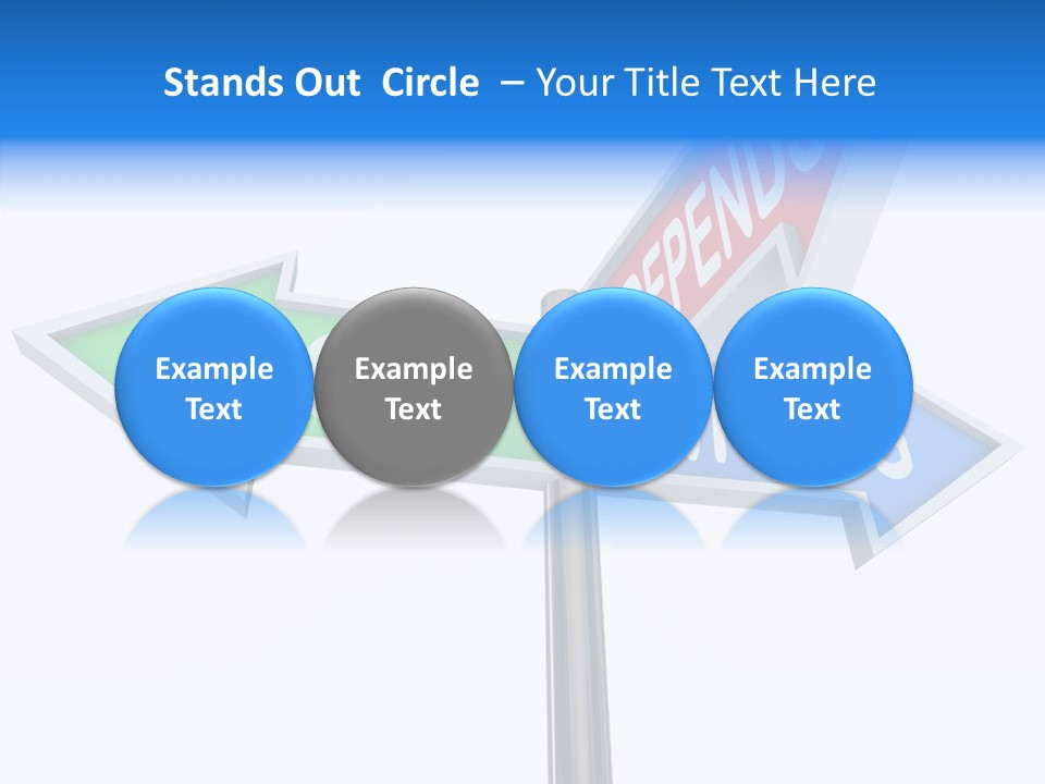 Right Symbol Communicate PowerPoint Template