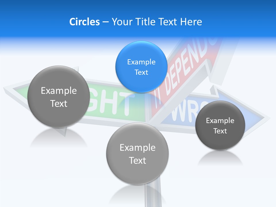Right Symbol Communicate PowerPoint Template