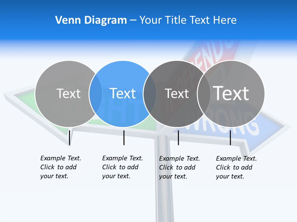 Right Symbol Communicate PowerPoint Template