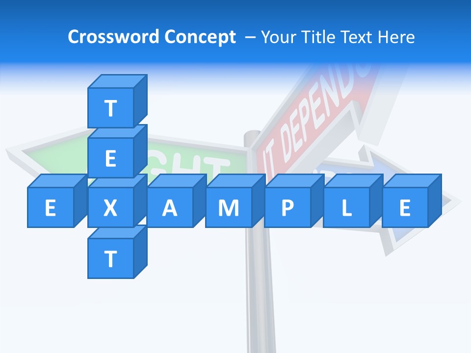 Right Symbol Communicate PowerPoint Template