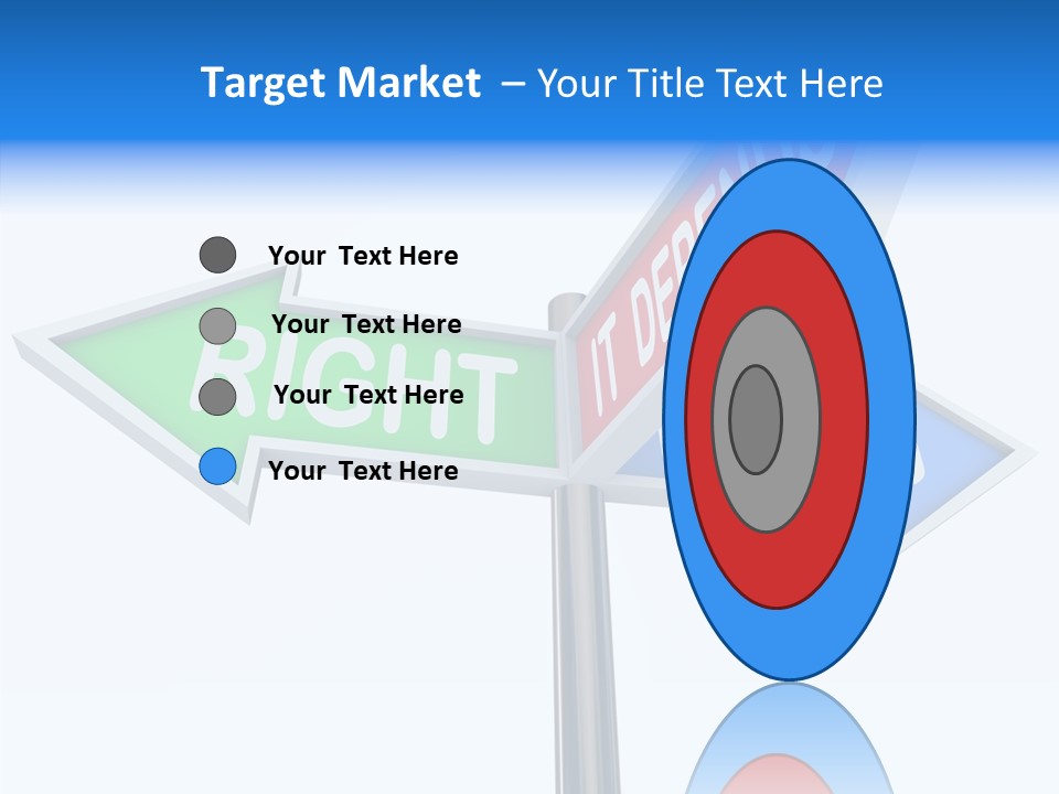 Right Symbol Communicate PowerPoint Template