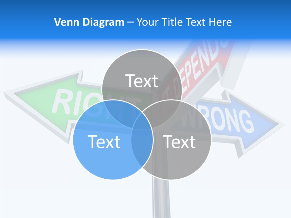 Right Symbol Communicate PowerPoint Template