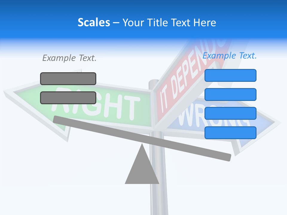 Right Symbol Communicate PowerPoint Template