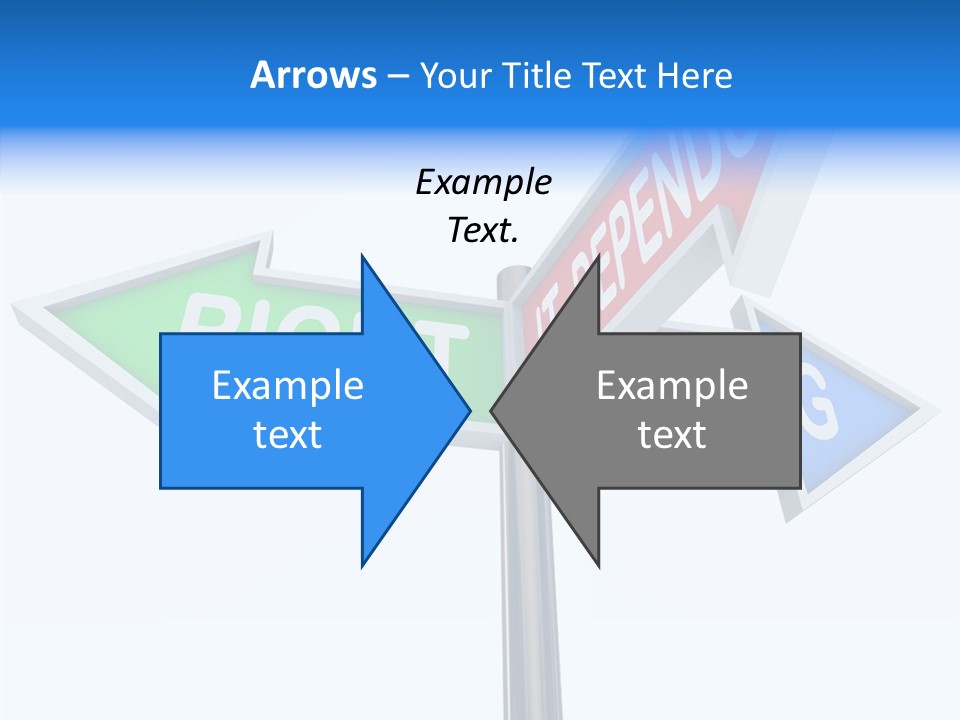 Right Symbol Communicate PowerPoint Template